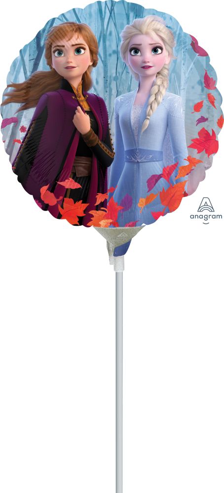 09" Frozen 2 Balloon (Inflated with Cup and Stick)