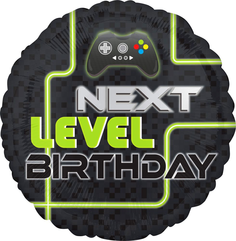 18" Level Up Birthday Balloon