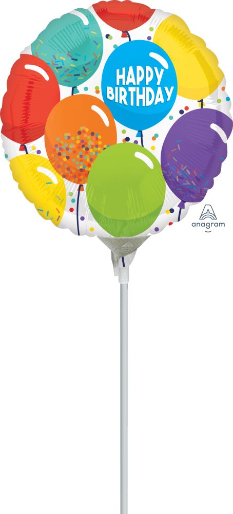 04" Birthday Celebration Balloon (Inflated with Cup and Stick)