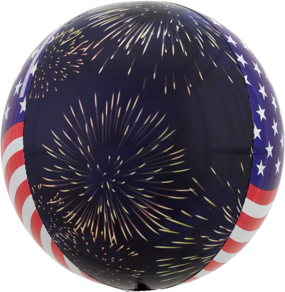 Orbz Stars, Stripes and Fireworks Balloon