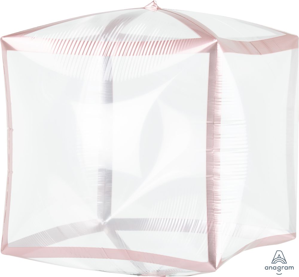Cubez 16" Rose Gold Trim Balloon