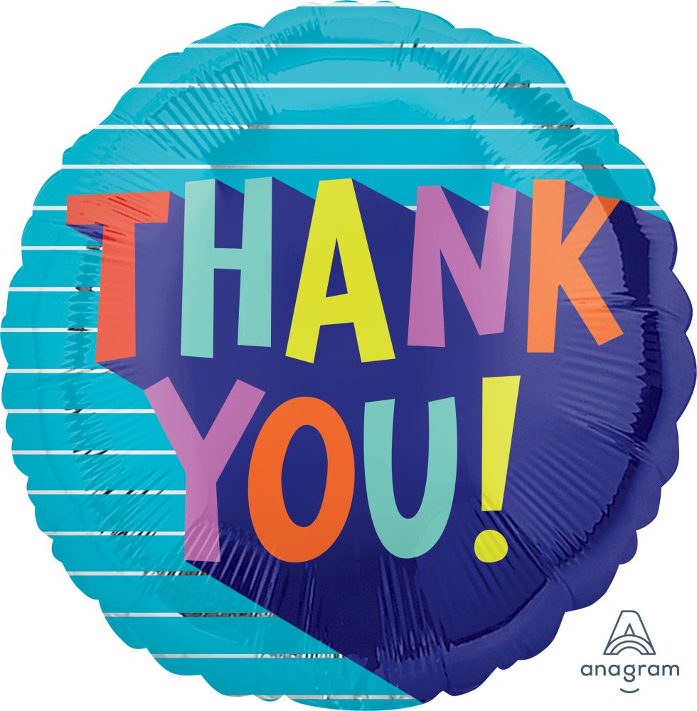 18" Thank You Fun Type Balloon