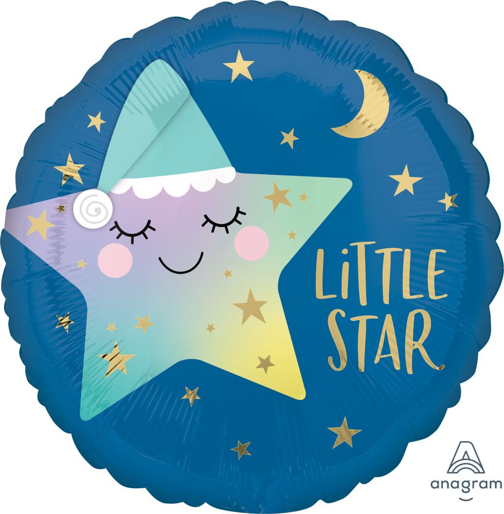 18" Sleepy Little Star Balloon