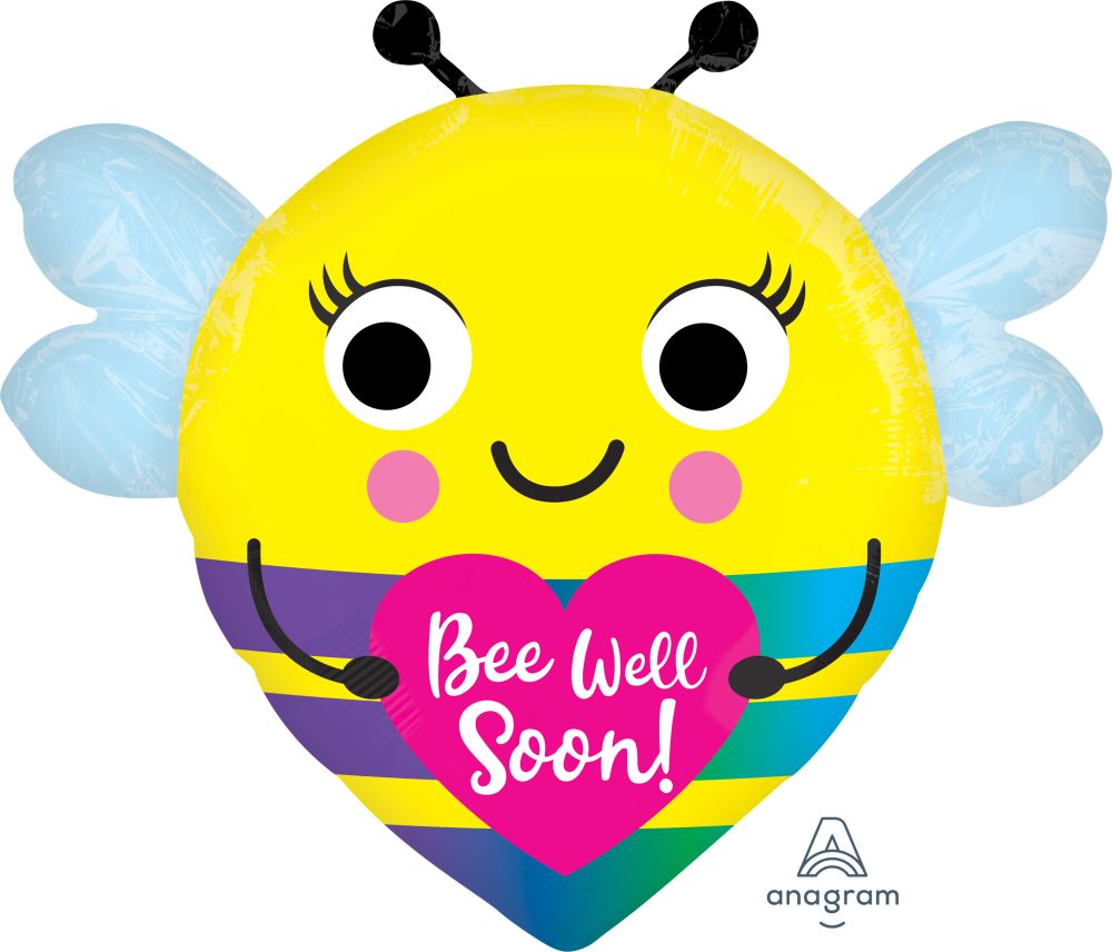 18" Shape Bee Well Soon Balloon