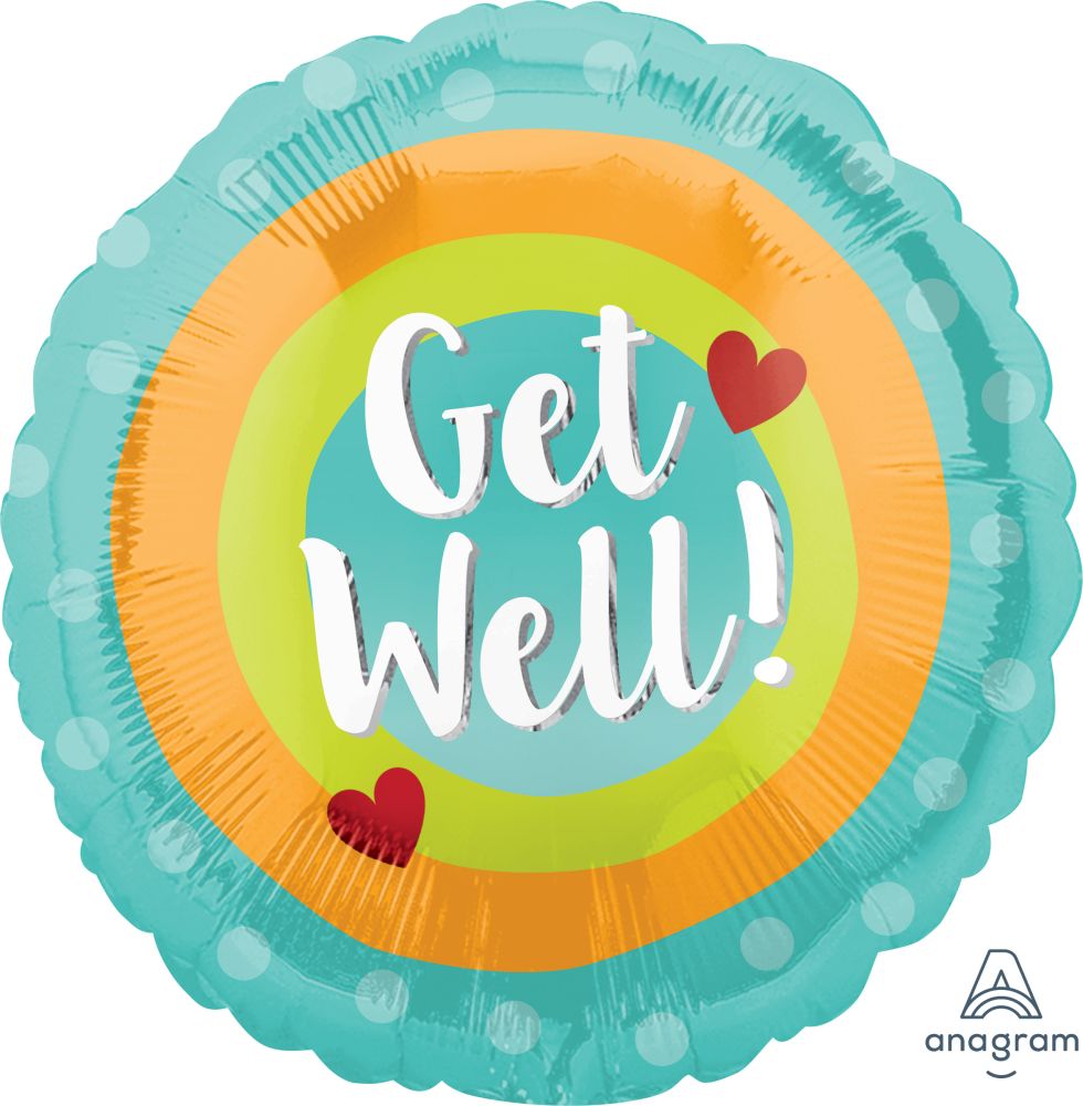 18" Get Well Balloon