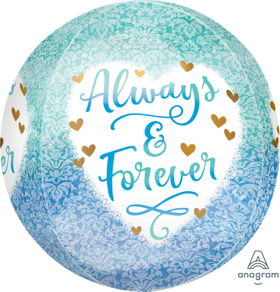 Orbz Always Forever Damask Balloon