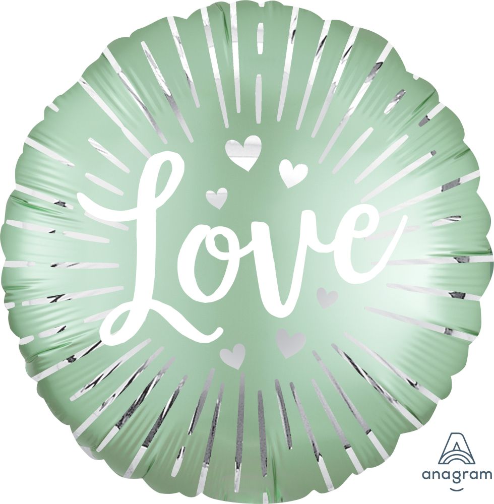 18" Satin Love Burst Balloon