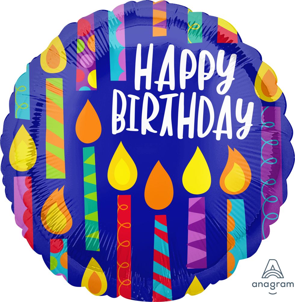 Jumbo Happy Birthday Day Happy Candles Balloon