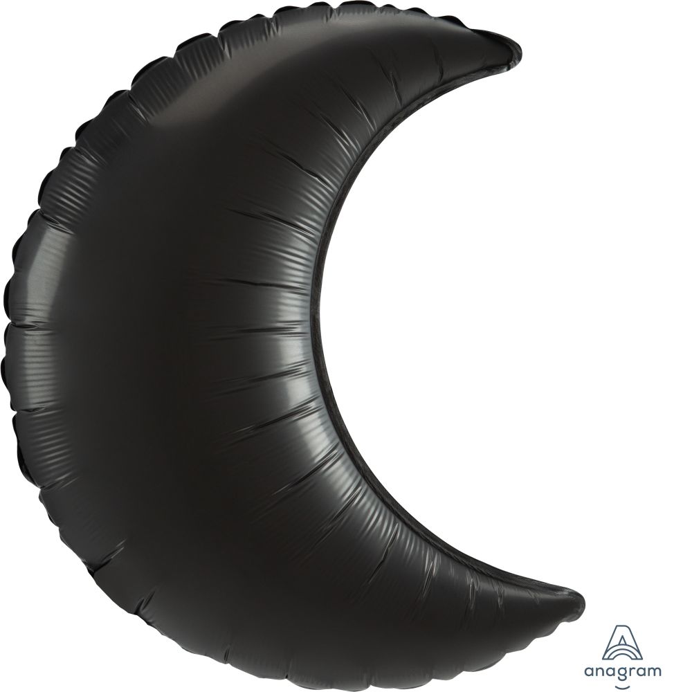 Crescent 26" Onyx Black Balloon