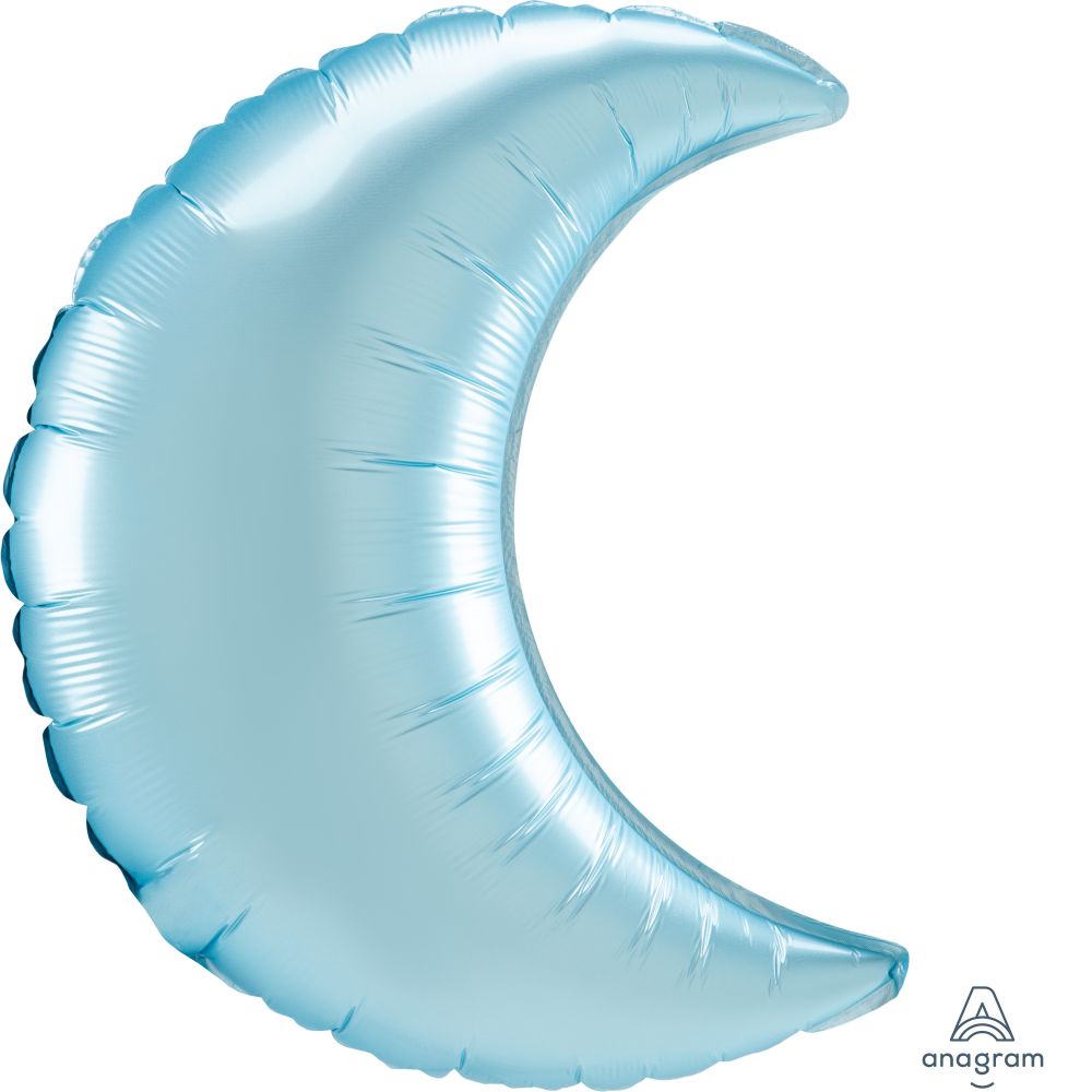 Crescent 26" Satin Pastel Blue Balloon