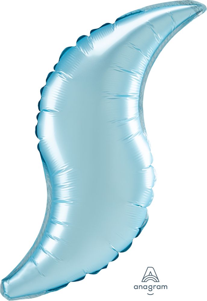 Curve 42" Satin Pastel Blue Balloon