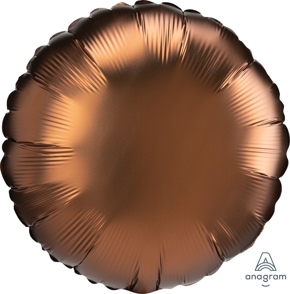 18" Satin Luxe Cocoa Round Balloon