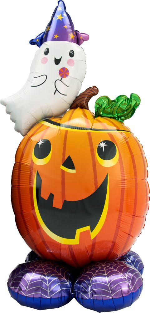 AirLoonz Pumpkin and Ghost Balloon