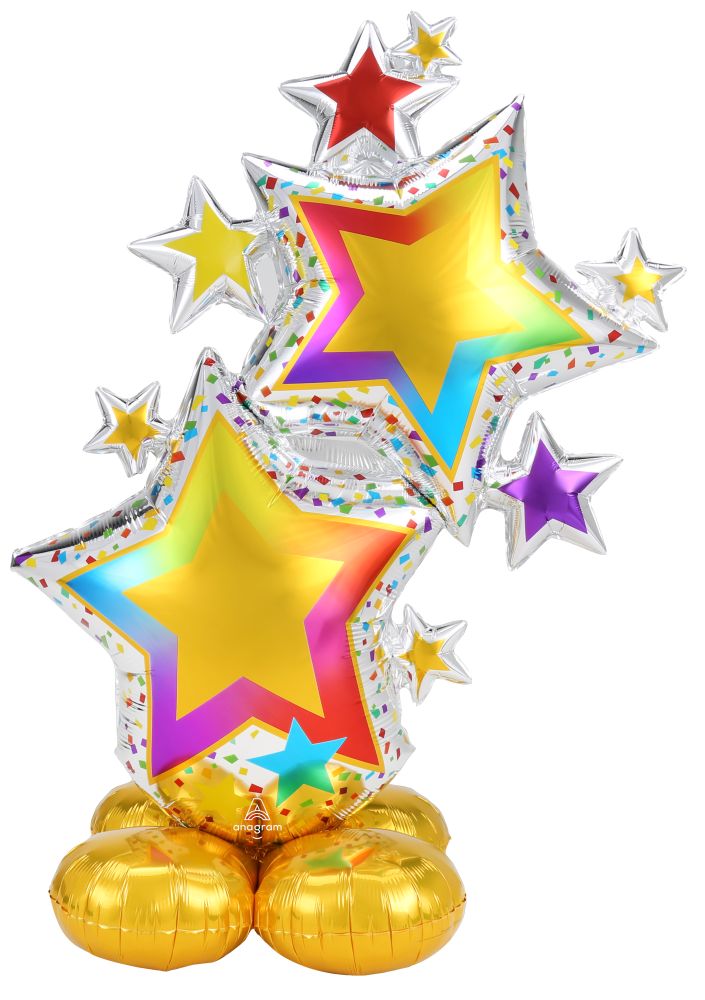 AirLoonz Colorful Star Cluster Balloon