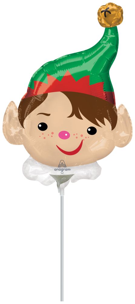 Mini Shape Adorable Elf Balloon (Inflated with Cup and Stick)