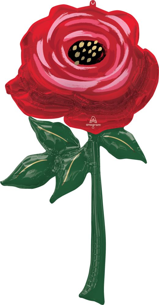 Multi-Balloon Painted Rose