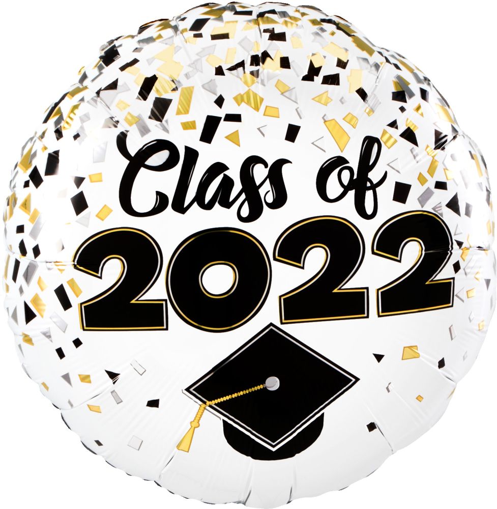 18" Class of 2022 Confetti Balloon
