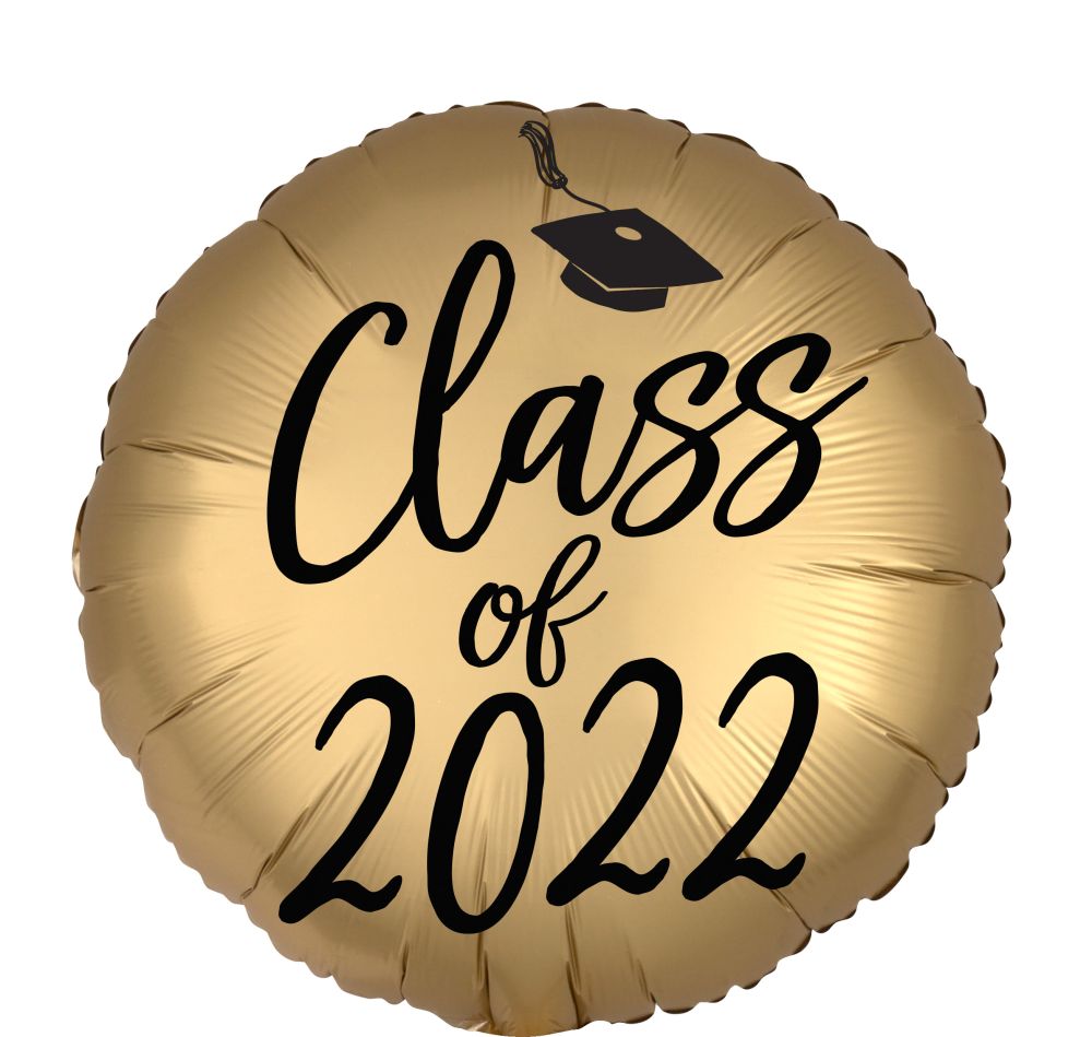 18" Satin Infused Class of 2022 Balloon