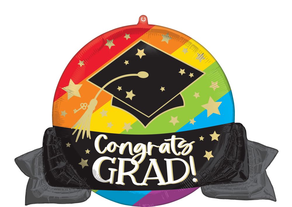 SuperShape Bold Rainbow Grad Balloon