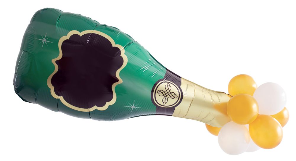 Latex Accented Supershape Cheers Balloon