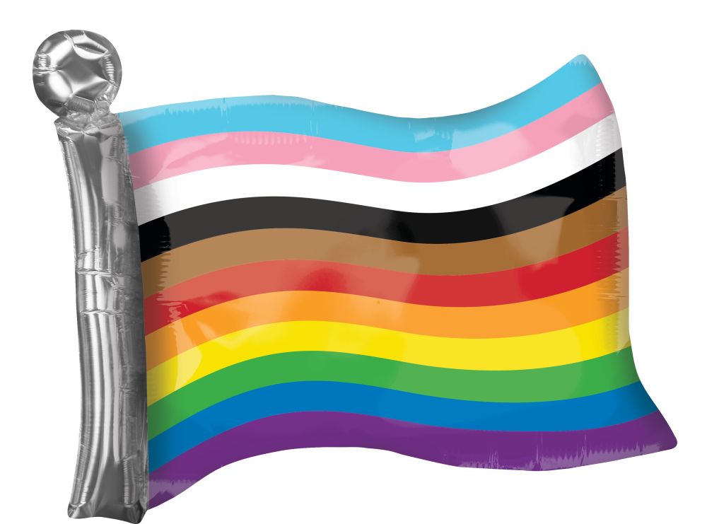 SuperShape LGBTQ Rainbow Flag Balloon