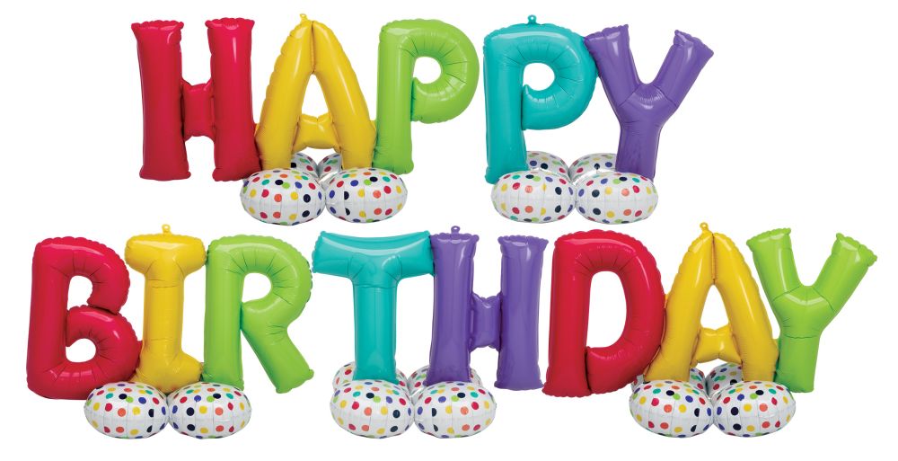 AirLoonz Happy Birthday Kit Balloon