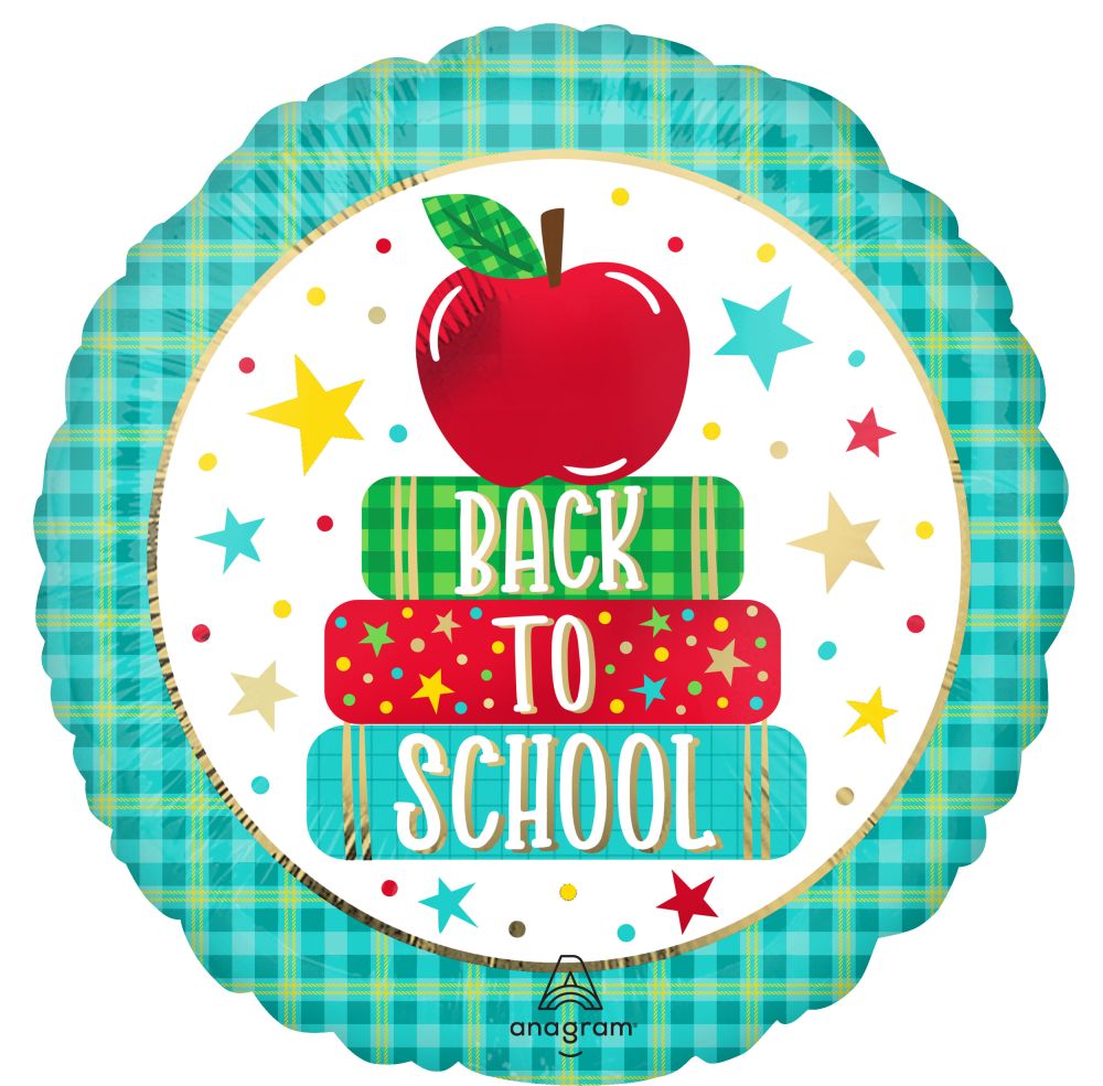 Standard Back to School Apple and Books Balloon