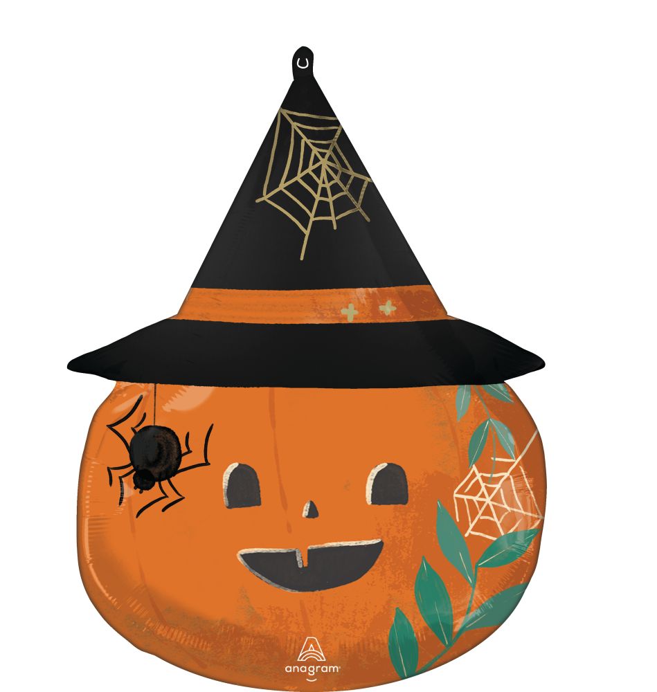 SuperShape Satin Nature In Night Pumpkin Balloon