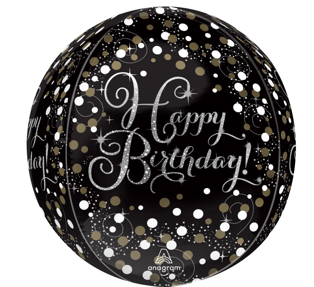 Orbz Sparking Birthday Balloon