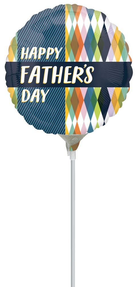 09" Father's Day Retro Renew Balloon (Inflated with Cup and Stick)