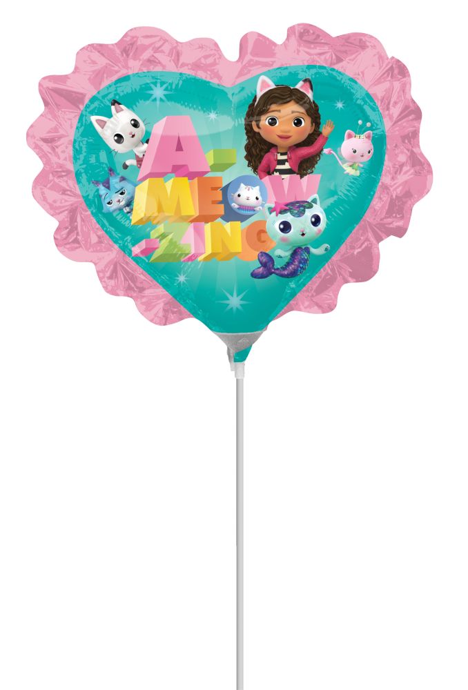 MiniShape Gabby's Dollhouse Balloon (Inflated with Cup and Stick)