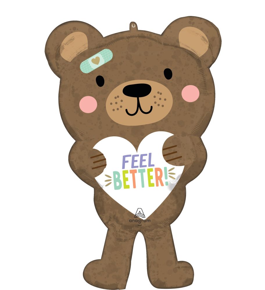 SuperShape Feel Better Bear Balloon