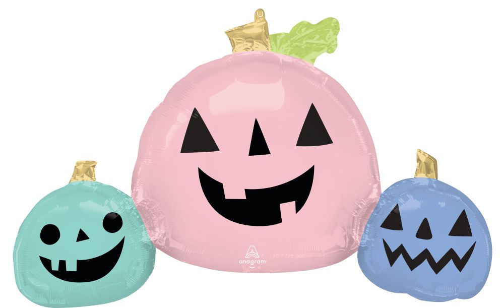 SuperShape Pastel Halloween Pumpkins Balloon