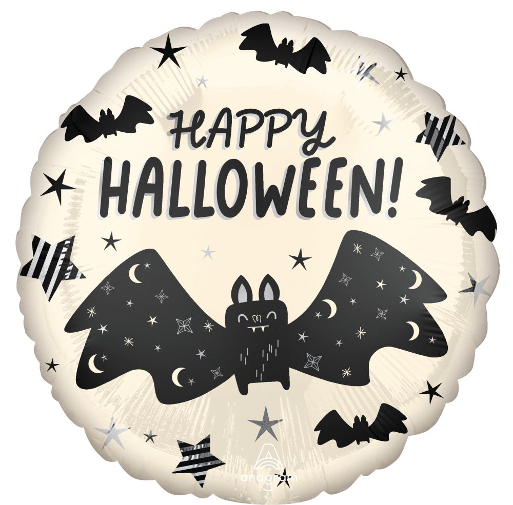 Standard Halloween Satin Bat Attack Balloon