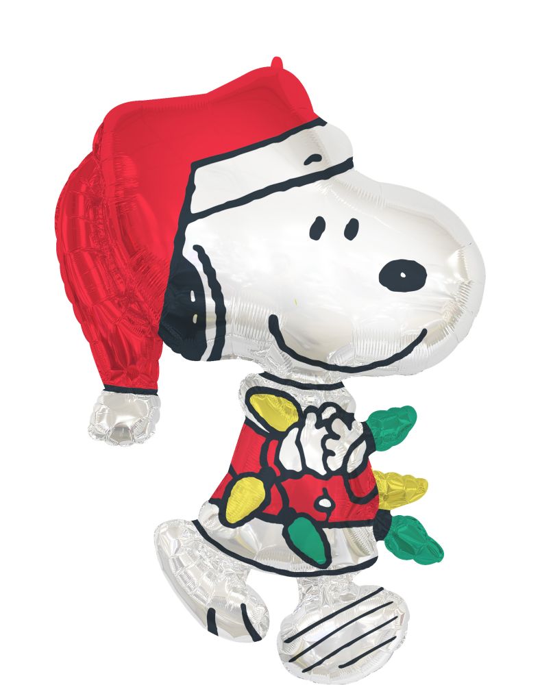 SuperShape Peanuts Santa Snoopy Balloon