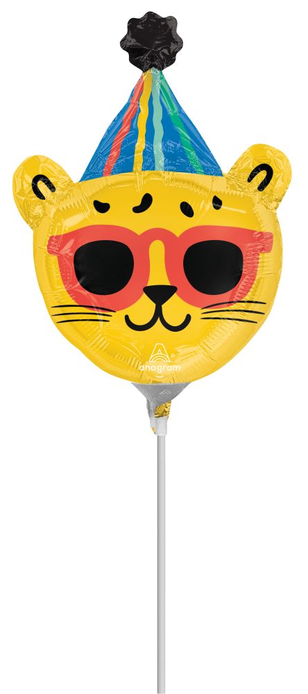 MiniShape Party Animal Balloon (Inflated with Cup and Stick)
