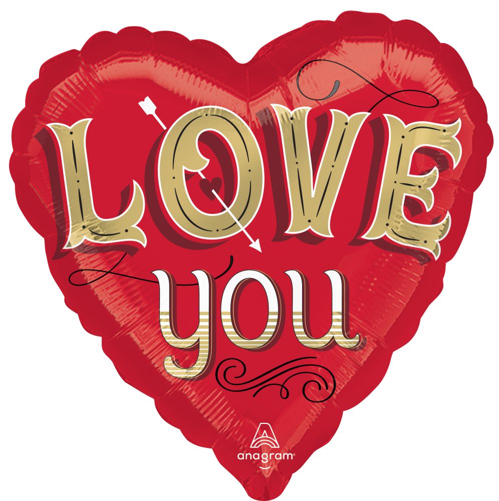 Standard Just My Type Love You Balloon