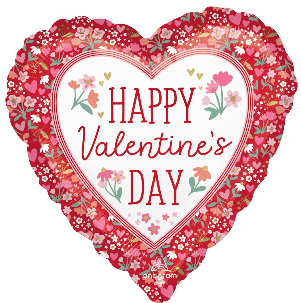 Standard Boho Valentines Day Balloon