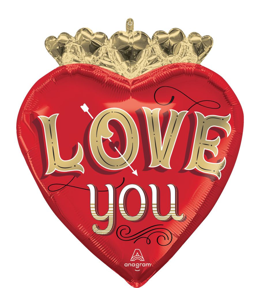 SuperShape Just My Type Love Heart Balloon