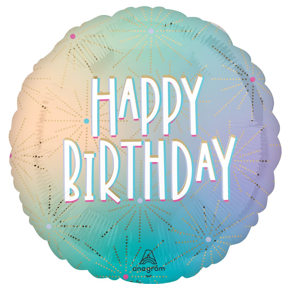 Standard Pastel Dream Happy Birthday  Balloon