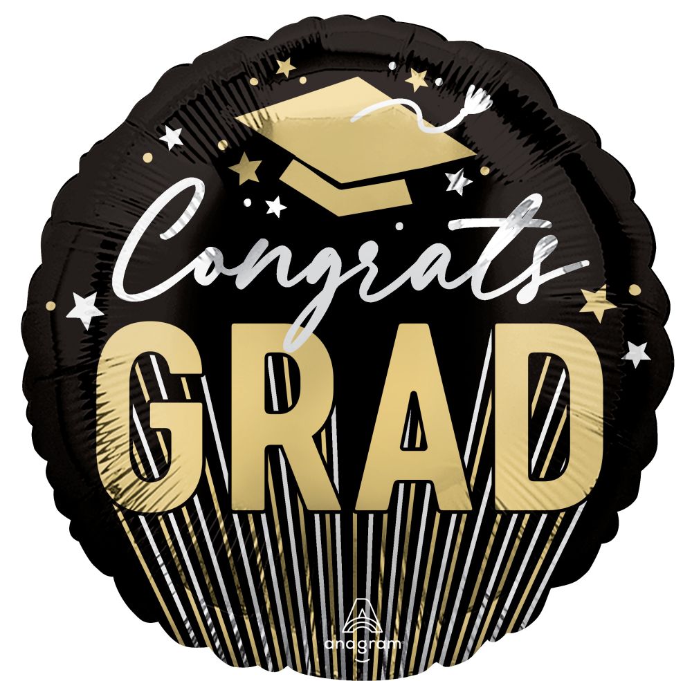 Standard Stripes On Stripes Grad Balloon