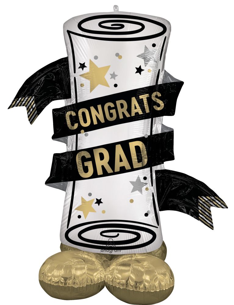 Airloonz Satin Grad Diploma Balloon