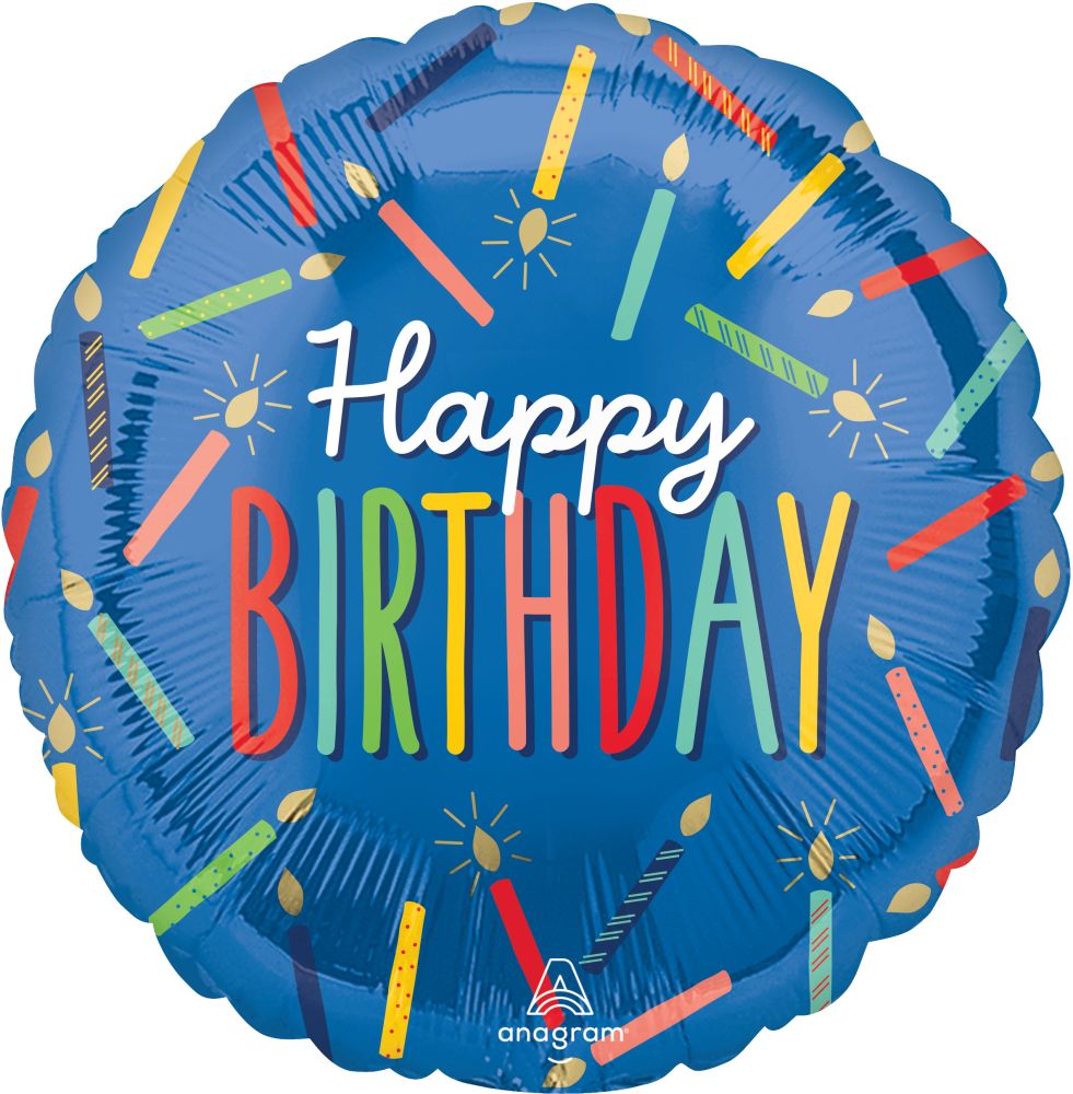 Standard Happy Birthday Candles Balloon