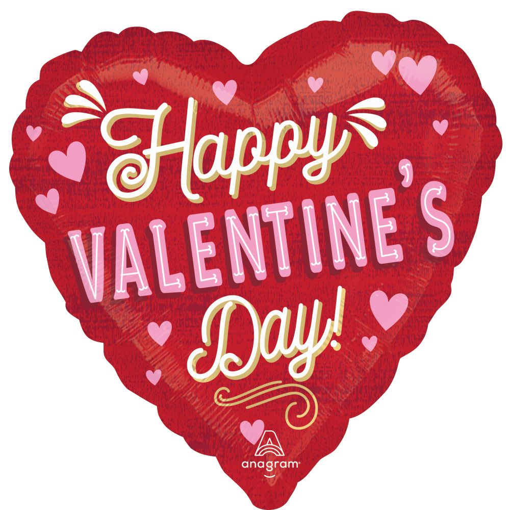 Standard Retro Valentine Balloon