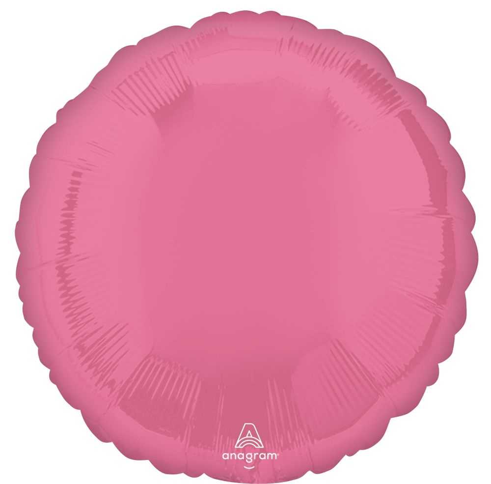 18" Vibrant Pink Circle Balloon