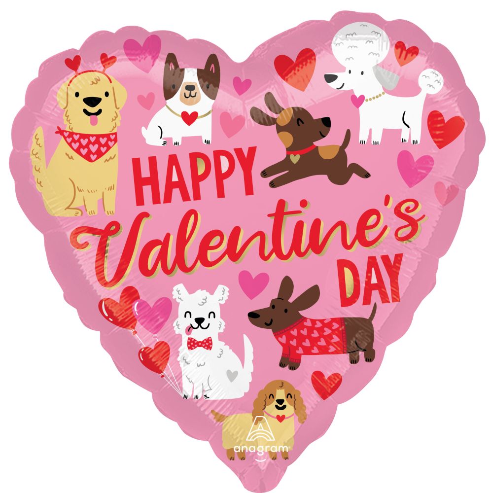 Standard Doggone Cute Valentine Balloon