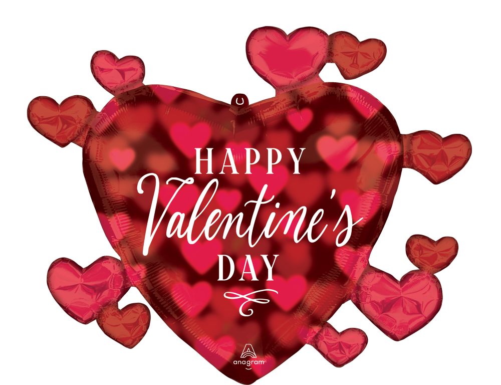 SuperShape Valentine Romantic Glow Balloon