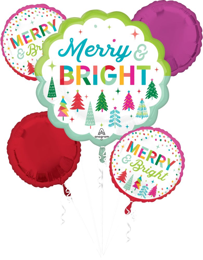 Bouquet Merry and Bright Balloon