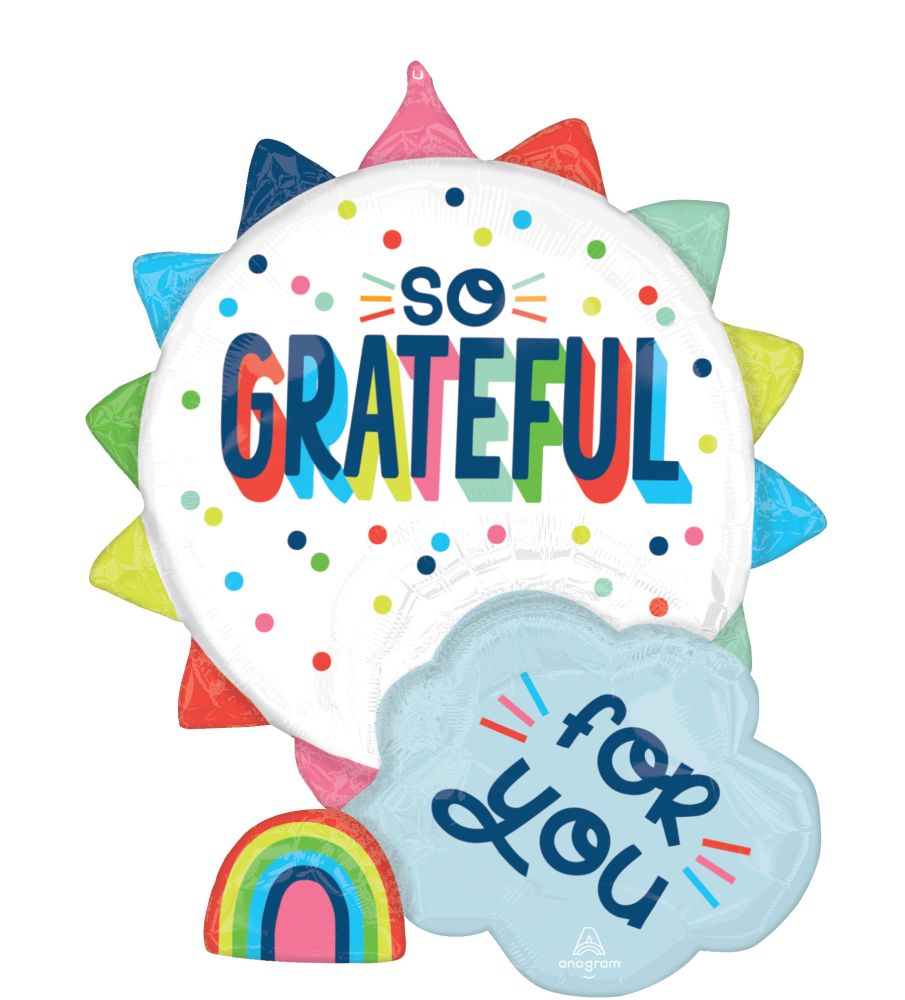 SuperShape So Grateful for You Balloon
