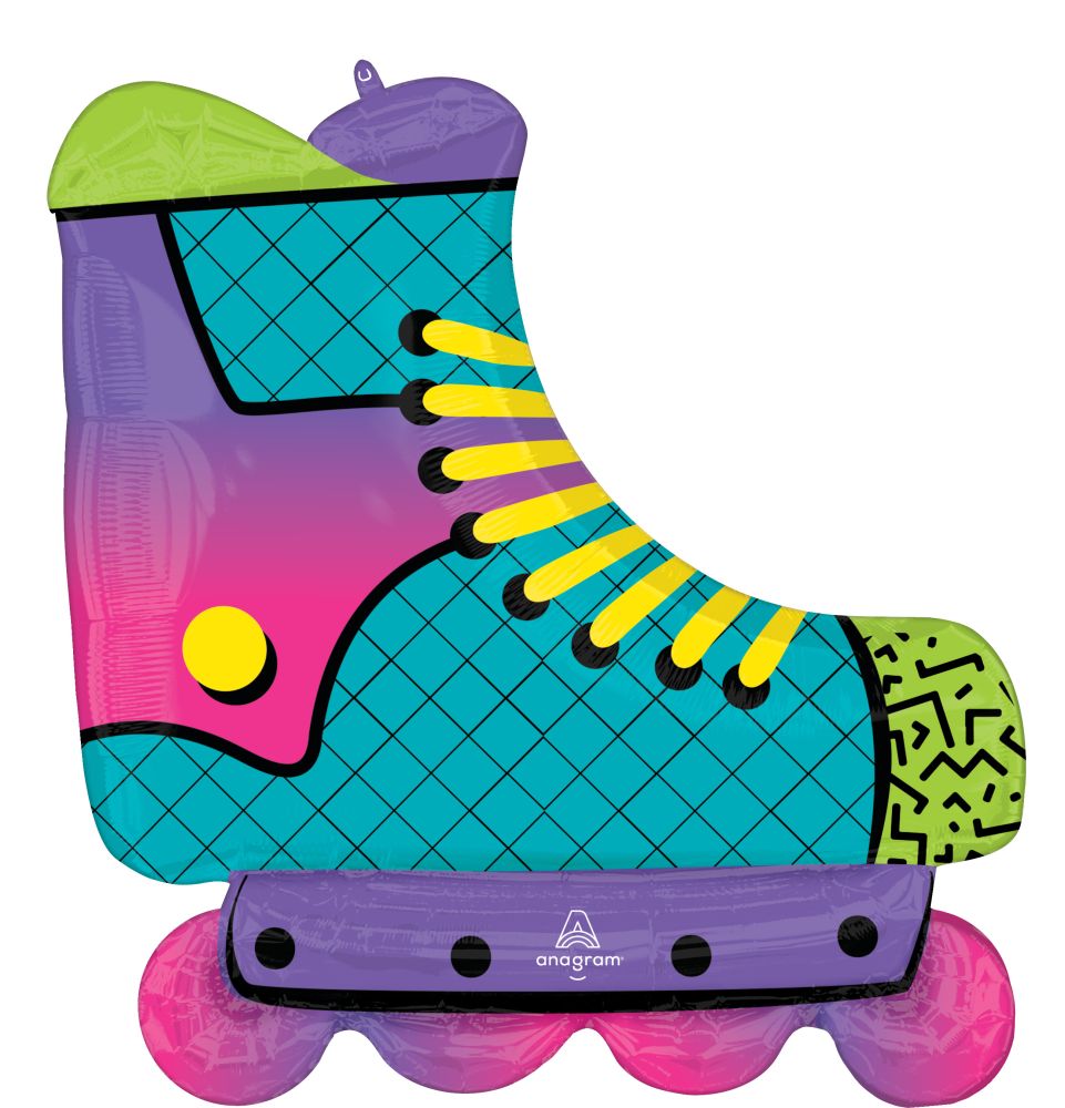 SuperShape 90s Party Inline Skate Balloon